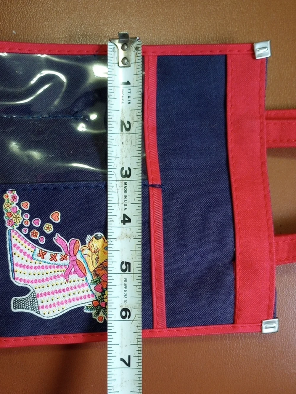 Vintage Retro Girl's Canvas Purse w/ Pockets, Colorful Puppy & Shoe Design